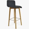 Barová židle dubová, tmavě šedá Arosa , Barové židle- 4