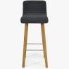 Barová židle dubová, tmavě šedá Arosa , Barové židle- 6