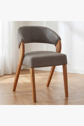 Luxusní designová židle z dubu model Naomi, Almondo 2