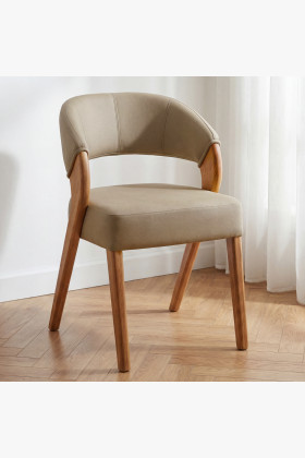 Luxusní designová židle z dubu model Naomi, Almondo 2