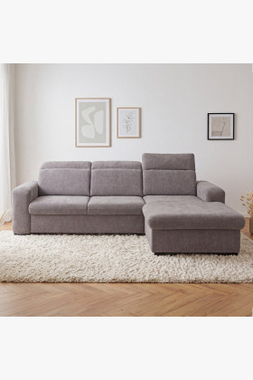 Rohová sedačka Denver pravý roh taupe s funkcí spaní 2