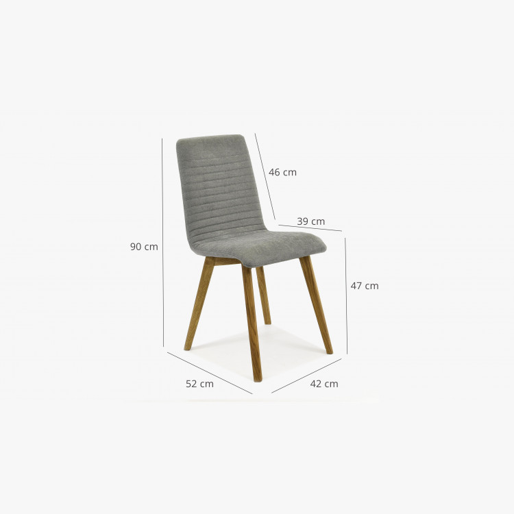Židle do kuchyně - svetle šedá, Arosa - Lara Design , Jídelní židle- 5