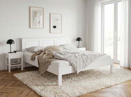 Postel ve provence stylu 160 x 200 masiv borovice