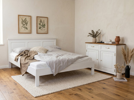 Postel ve provence stylu 160 x 200 masiv borovice