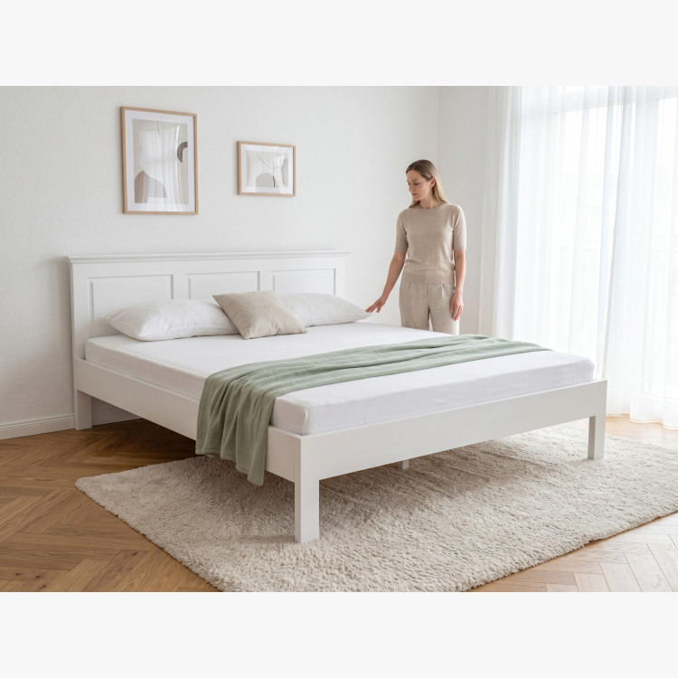 Postel ve provence stylu 160 x 200 masiv borovice