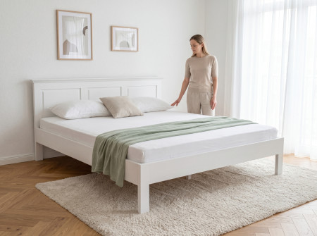 Postel ve provence stylu 160 x 200 masiv borovice