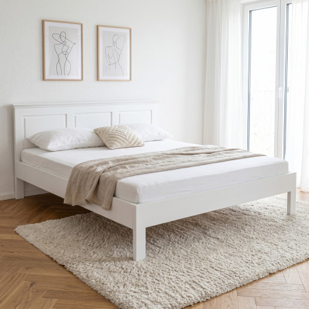 Postel ve provence stylu 160 x 200 masiv borovice