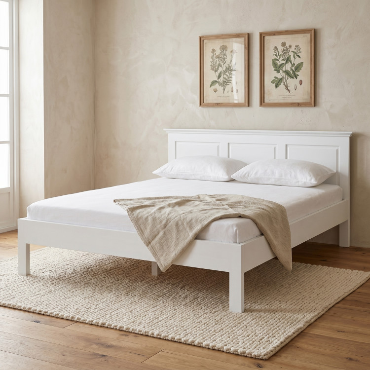 Postel ve provence stylu 160 x 200 masiv borovice