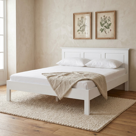 Postel ve provence stylu 160 x 200 masiv borovice