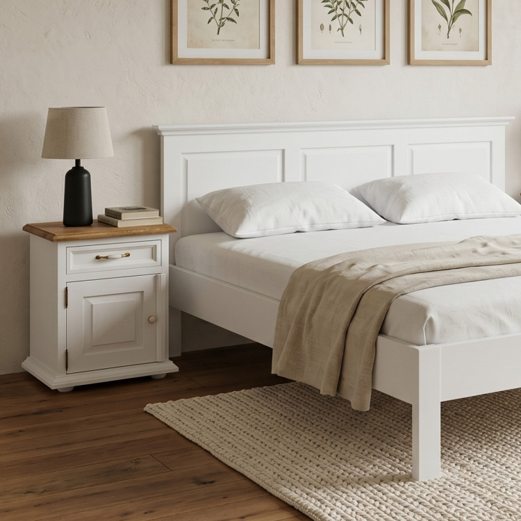 Postel ve provence stylu 160 x 200 masiv borovice