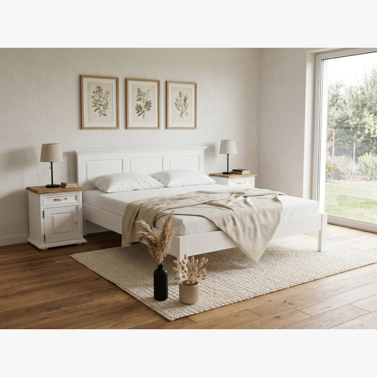 Postel ve provence stylu 160 x 200 masiv borovice