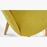 Křeslo s opěrkou Bella - žluta , Jídelní židle- 6