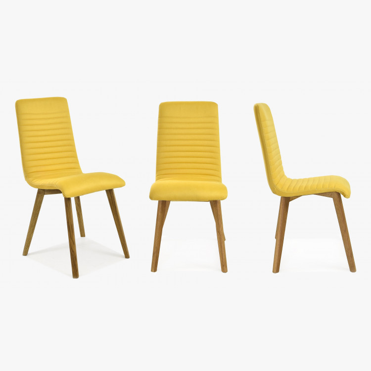Moderní jídelní židle dub - žlutá, Arosa - Lara , Jídelní židle- 5