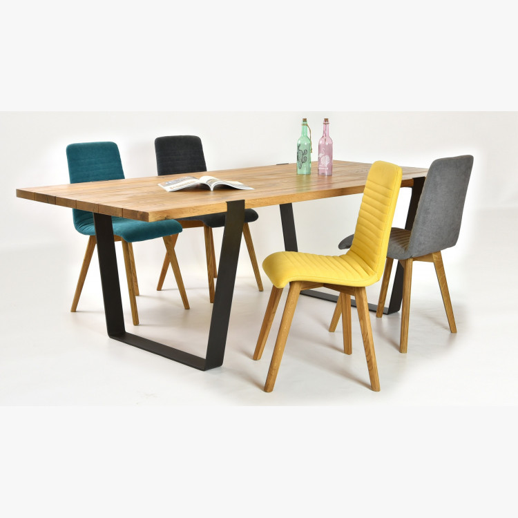 Moderní jídelní židle dub - žlutá, Arosa - Lara , Jídelní židle- 7