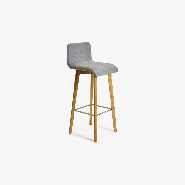 Barová židle dubová, světlá šedá Arosa , Barové židle- 1