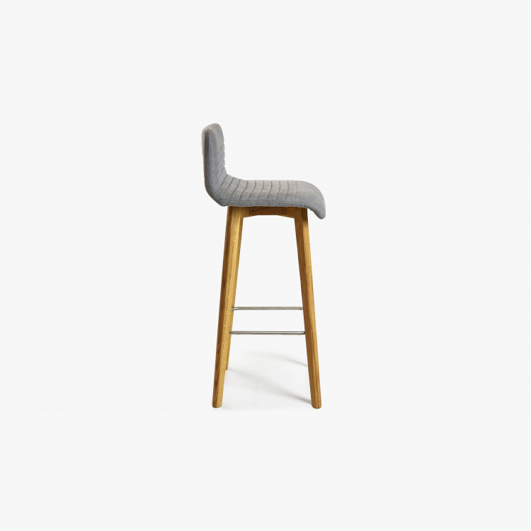 Barová židle dubová, světlá šedá Arosa , Barové židle- 3