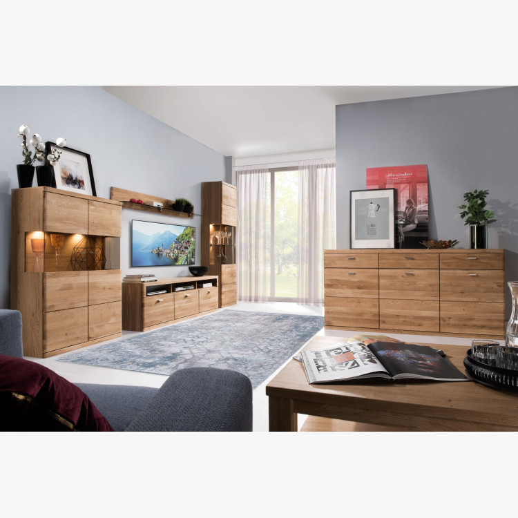 Dubová komoda Boston, Typ 49 do ložnice nebo obývacího pokoje , Dřevěný nábytek z masívu- 2