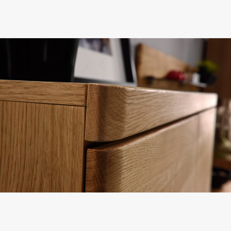 Dubová komoda Boston, Typ 49 do ložnice nebo obývacího pokoje , Dřevěný nábytek z masívu- 5