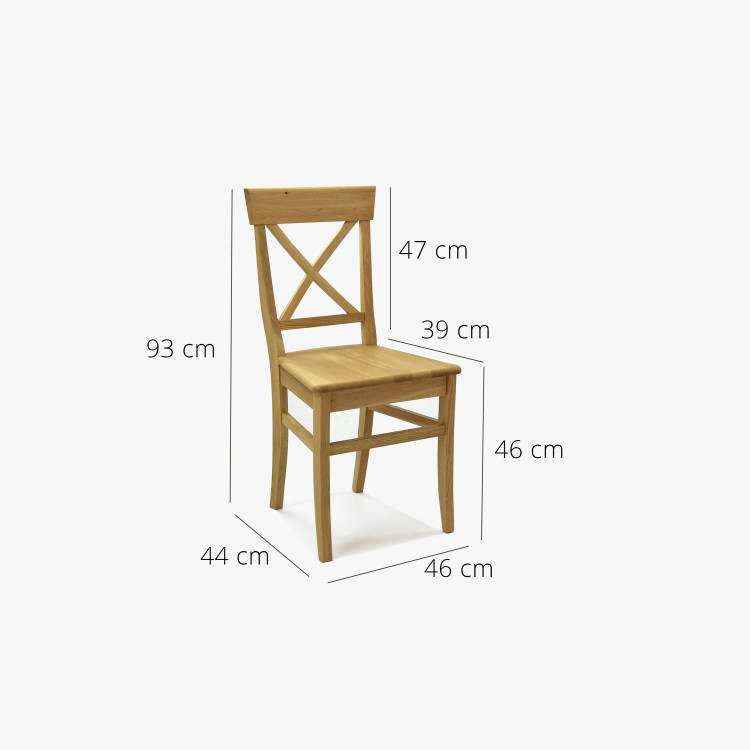 Dubová židle Country - Masiv - MEGA akce , Jídelní židle Dub- 7