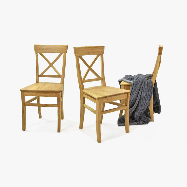 Dubová židle Country - Masiv - MEGA akce , Jídelní židle Dub- 3