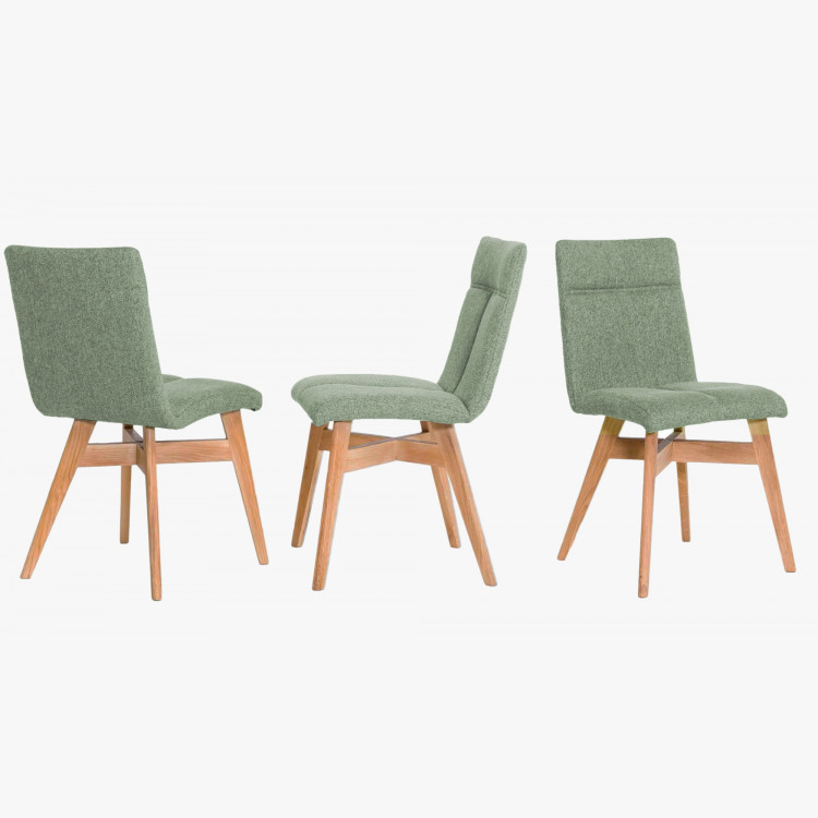 Jídelní židle skandinávský styl, barva zelená Arona , Jídelna- 6