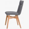 Jídelní židle skandinávský styl, barva šedá  tmavá Arona , Jídelna- 4