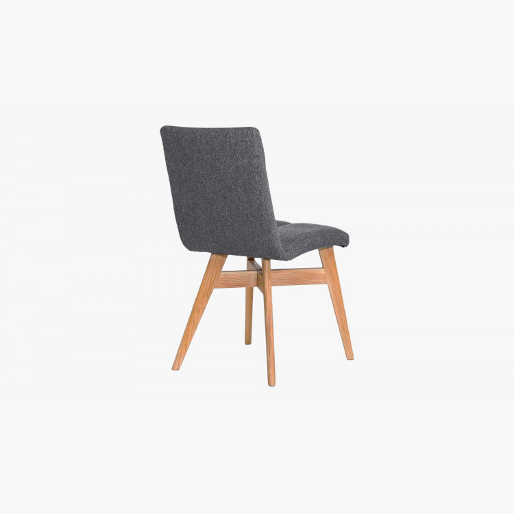 Jídelní židle skandinávský styl, barva šedá  tmavá Arona , Jídelna- 5