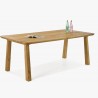Jídelní stůl z masivu - zaoblené hrany, Tina 160 x 90 cm , Jídelní stoly- 3