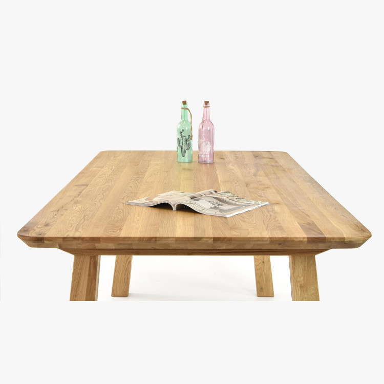 Jídelní stůl z masivu - zaoblené hrany, Tina 160 x 90 cm , Jídelní stoly- 5