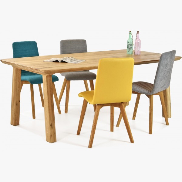 Jídelní stůl masiv Tina + židle dub Arosa