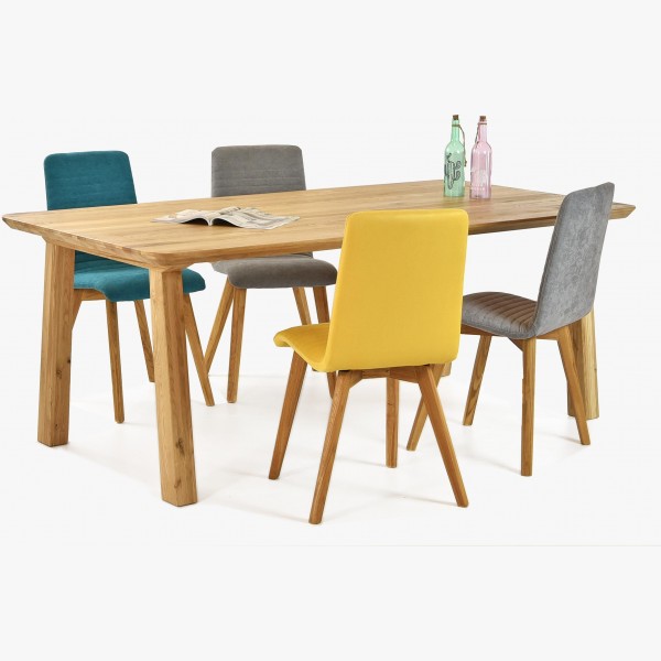 Jídelní stůl masiv Tina + židle dub Arosa