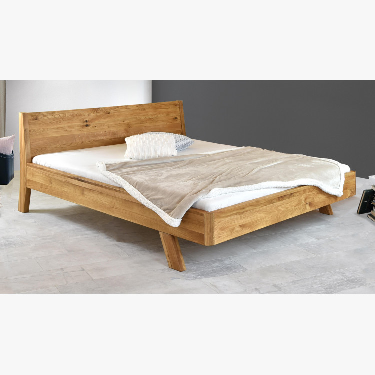 Dubová postel z masivu luxusní dub, marina