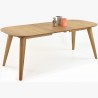 Rozkládací stůl oválný, masiv dub, Otawa Xl , Dubový nábytek- 4