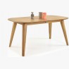 Rozkládací stůl oválný, masiv dub, Otawa Xl , Dubový nábytek- 3