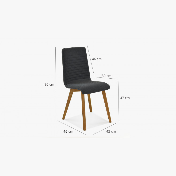 AKCE Židle do kuchyně - antracit , Arosa - Lara Design , Jídelní židle- 3