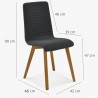 AKCE Židle do kuchyně - antracit , Arosa - Lara Design , Jídelní židle- 3