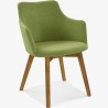 Židle s područkami - Bella, Lady zelená , Jídelní židle- 1
