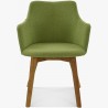 Židle s područkami - Bella, Lady zelená , Jídelní židle- 2