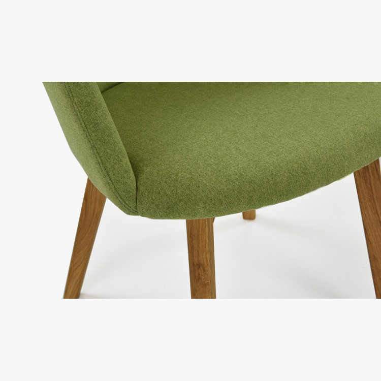 Židle s područkami - Bella, Lady zelená , Jídelní židle- 5