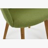 Židle s područkami - Bella, Lady zelená , Jídelní židle- 5