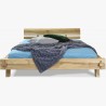 Organická manželská postel Greta, masív dub 160 x 200 cm , Manželské postele z masivu- 3
