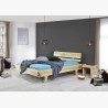 Organická manželská postel Greta, masív dub 160 x 200 cm , Manželské postele z masivu- 14
