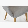 Designová židle s područkami, Sky světle šedá , Jídelní židle- 7