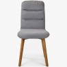 Pohodlná židle, šedá látka - dubové nohy Orlando , Jídelní židle- 4