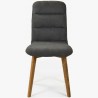 Pohodlná židle, tmavá látka - dubové nohy Orlando , Jídelní židle- 4