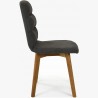 Pohodlná židle, tmavá látka - dubové nohy Orlando , Jídelní židle- 7
