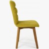 Pohodlná židle, žlutá látka - dubové nohy Orlando , Jídelní židle- 6