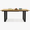 Rozkládací stůl dubový - kovové nohy, Rennes 180-280 x 90 cm , Rozkládací jídelní stoly- 1