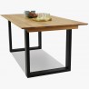 Rozkládací stůl dubový - kovové nohy, Rennes 180-280 x 90 cm , Rozkládací jídelní stoly- 3