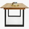 Rozkládací stůl dubový - kovové nohy, Rennes 180-280 x 90 cm , Rozkládací jídelní stoly- 5